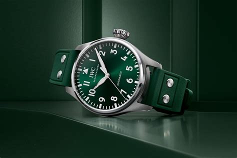 iwc olive green rubber strap|iwc racing green.